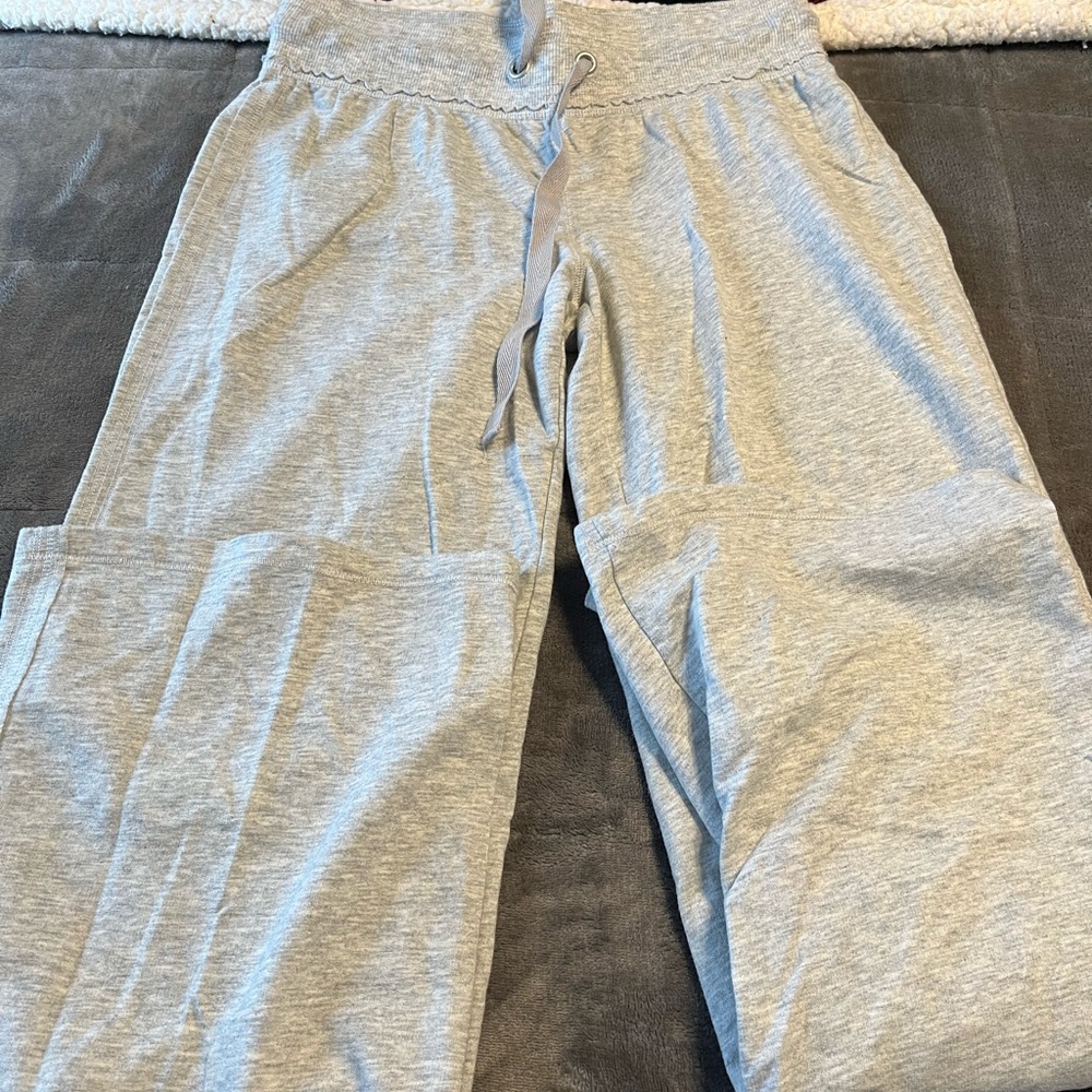 Flared sweat pants